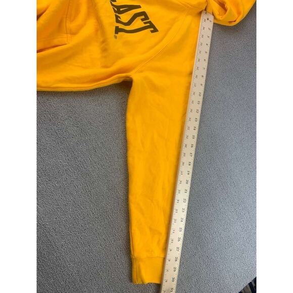 Everlast Hoodie Men M Yellow Boxing Gloves Graphic Back Print AS Colour Pullover - Picture 7 of 8